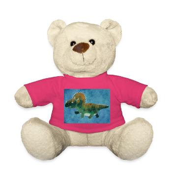 Starker Dino fürs Kinderzimmer - Teddy - Pink - Vorne