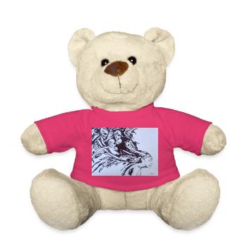 Distorted images - Teddy Bear - pink - Front