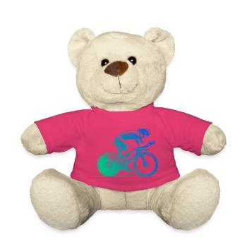 Super cadeau pour vélo de route - Nounours - rose - Devant