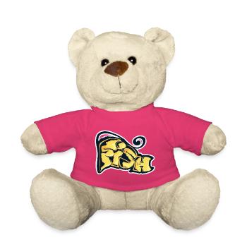 Fisch, ein gezogenes Wort - Teddy - Pink - Vorne