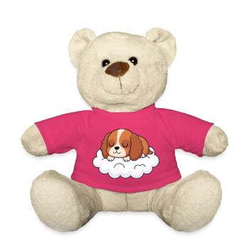 Dream of Puppy on Cloud - Teddy Bear - pink - Front