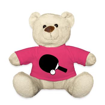 Table tennis table tennis rackets - Teddy Bear - pink - Front