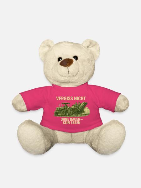 Vergiss nicht Ohne Bauer kein Essen - Teddy - Pink