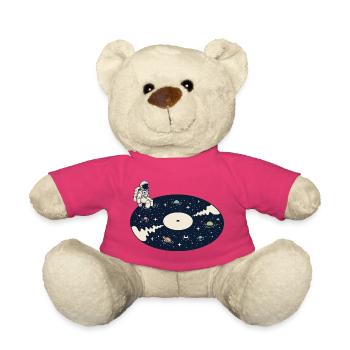 Vinyle Cosmique Astronaut Space Music - Nounours - rose - Devant