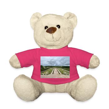 Jardin français du Château de Chambord - Nounours - rose - Devant