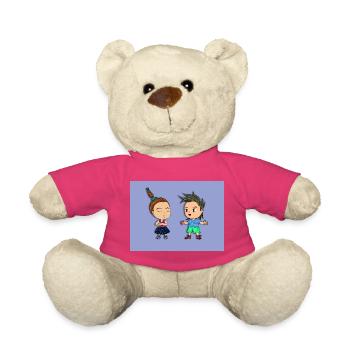 une conversation animée divertissante - Nounours - rose - Devant