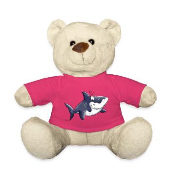 Requin comique - Nounours - rose - Devant
