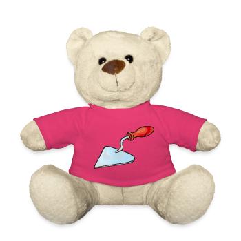 Truelle de maçon | Truelle - Nounours - rose - Devant