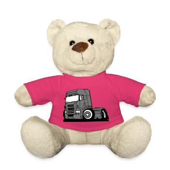 Chauffeur professionnel de véhicule poids lourd - Nounours - rose - Devant