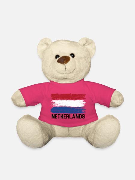 Pinselstrich-Trikolore-Flagge - Teddy - Pink