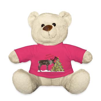 Joyeux Noël, Rainer Reindeer! - Nounours - rose - Devant