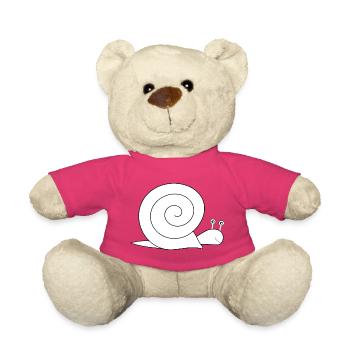 Escargot - Nounours - rose - Devant