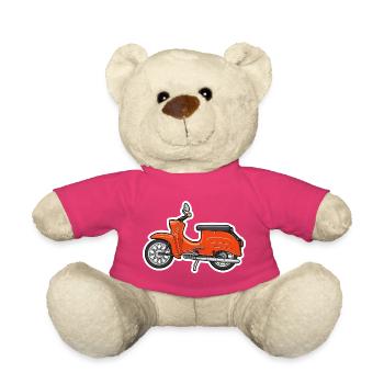 Retro Orange Simson Schwalbe Design - Teddy - Pink - Vorne
