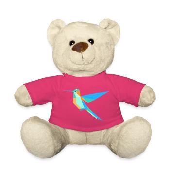Style géométrique de prisme de colibri - Nounours - rose - Devant