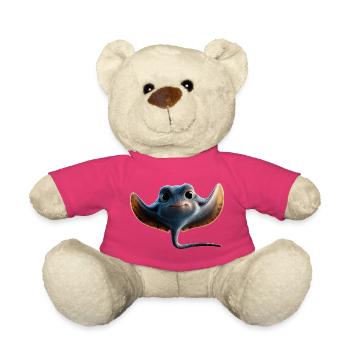 Manta Rochen Teufelsrochen Stachelrochen Taucher - Teddy - Pink - Vorne