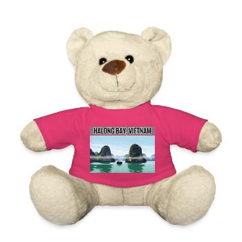 Baie de Halong, Vietnam - Nounours - rose - Devant