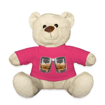 Klingende Whiskygläser - Teddy - Pink - Vorne