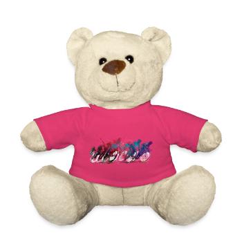 Cyclisme Vélo Art sportif #cycling - Nounours - rose - Devant