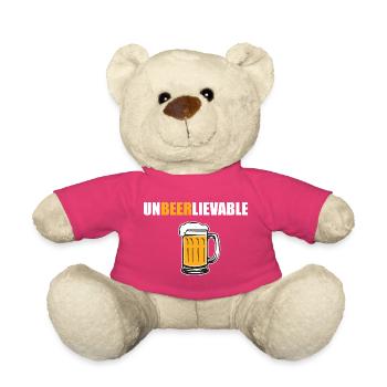 UnBEERlievable Witziges Design - Teddy - Pink - Vorne