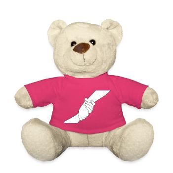 Les Mains de la Connexion - Nounours - rose - Devant