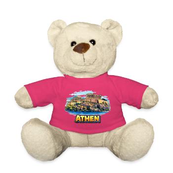 Athen Akropolis Insel Illustration - Teddy - Pink - Vorne
