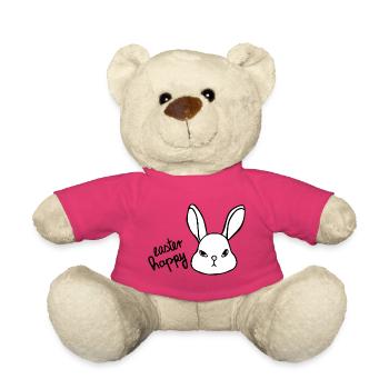 Sarkastischer Osterhase - Easter Happy Bunny - Teddy - Pink - Vorne