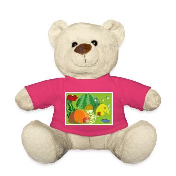village fruits - Nounours - rose - Devant
