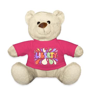 Liberty mehrfarbige bunte Blasen - Teddy - Pink - Vorne
