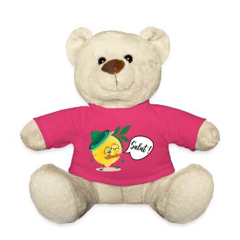 Citron Moustache Papa - Nounours - rose - Devant