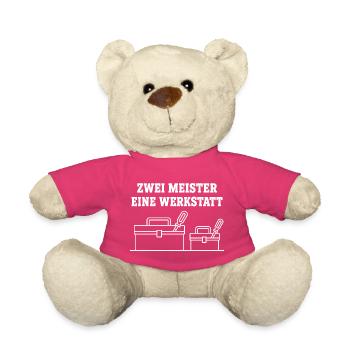 Zwei Meister eine Werkstatt – Handwerker Design - Teddy - Pink - Vorne