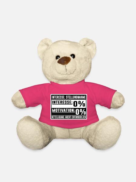 Status: 0 % – Interesse & Motivation - Teddy - Pink