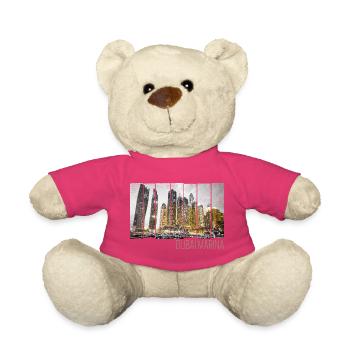 Dubai Marina in VAE Skyline Vintage Panorama - Teddy - Pink - Vorne