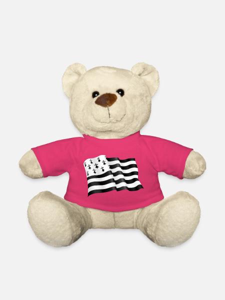 Bretonische Flagge - Teddy - Pink