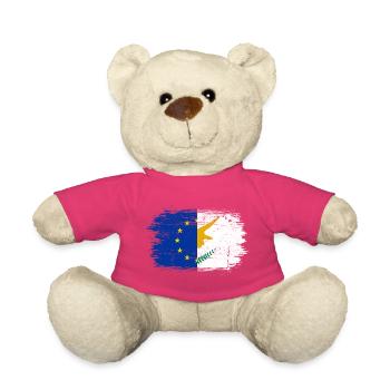 Unité de l’UE Drapeau à la main Art - Nounours - rose - Devant