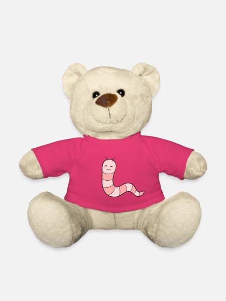 Wurm Regenwurm - Teddy - Pink