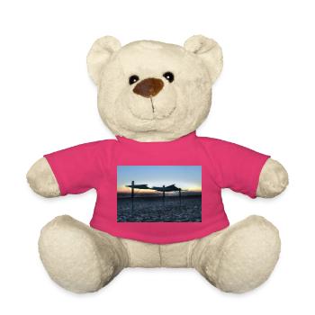 Plage vide - Nounours - rose - Devant