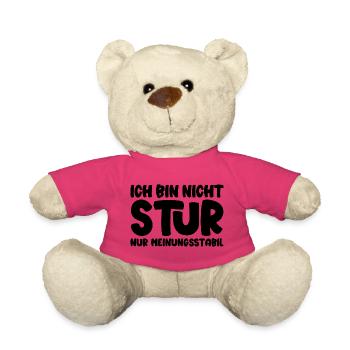 Ich bin nicht stur nur meinungsstabil - Teddy - Pink - Vorne