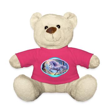 Zartes Einhorn im Magischen Wald - Teddy - Pink - Vorne