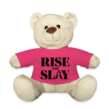 RISE and Slay Statement - Tägliche Motivation - Teddy - Pink - Vorne