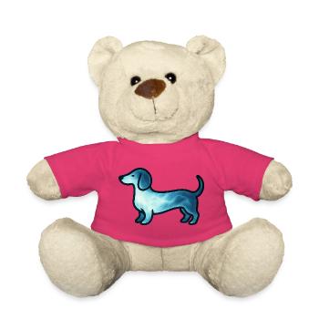 Animal de l’âme et être gardien : Teckel - Nounours - rose - Devant