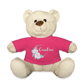 Für Caroline - Teddy - Pink - Vorne