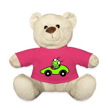 Caterpillar Worm Voiture de course Voiture de course Conduite rapide Sports - Nounours - rose - Devant