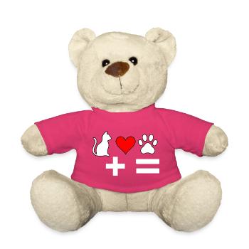 Katzenliebe HerzPfoten-Formel - Teddy - Pink - Vorne