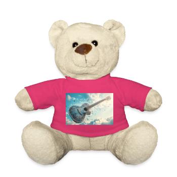 Guitare givrée dans la mer de nuages - Nounours - rose - Devant
