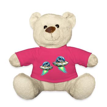 UFOs Astronauten Weltraumabenteuer - Teddy - Pink - Vorne