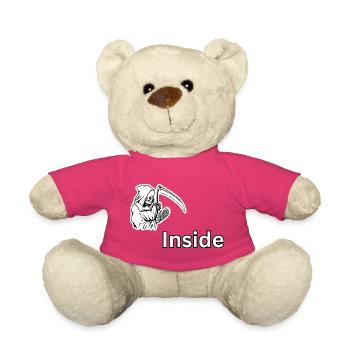 Dead Inside – Design du Faucheur du Crâne Sombre - Nounours - rose - Devant