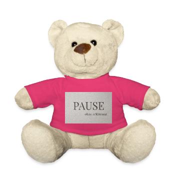 Pause – sans explication - Nounours - rose - Devant