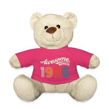 Awesome seit 1986 Retro Logo - Teddy - Pink - Vorne