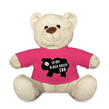 In My Black Sheep Era – Minimalist Saying - Teddy Bear - pink - Front