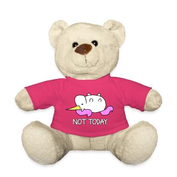 La licorne paresseuse ne dit pas aujourd’hui - Nounours - rose - Devant